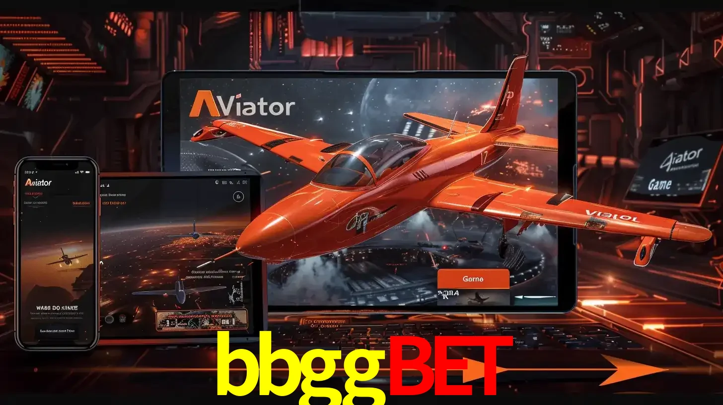 Apresentação tecnológica do jogo Aviator com um avião saindo da tela de um tablet, demonstrando a experiência imersiva em múltiplos dispositivos no bbggbet.