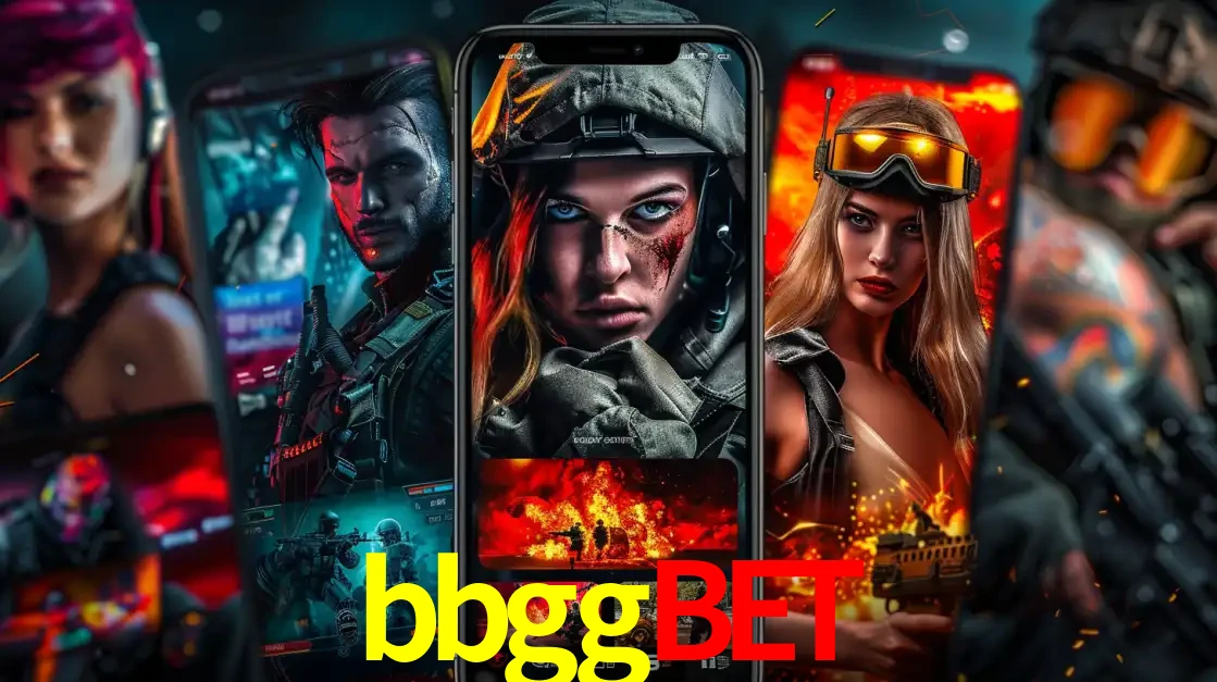 Montagem de telas de celular mostrando diversos personagens, masculinos e femininos, de um jogo de tiro, ilustrando a diversidade de equipes de e-sports para apostar no bbggbet.
