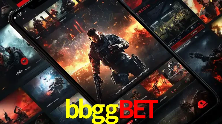 Tela de um celular exibindo uma galeria de jogos de tiro com temática militar, mostrando a variedade de e-sports disponíveis para apostas na plataforma de entretenimento bbggbet.